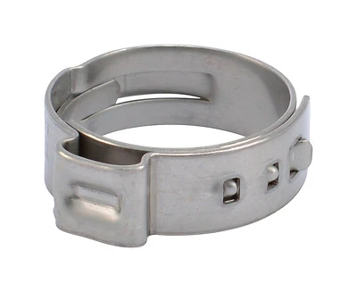 SharkBite UC955A Clamp Ring, 3/4 in, PEX-A, PEX-B, Stainless Steel
