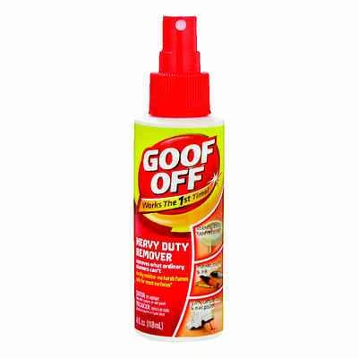 Goof Off FG705 Heavy Duty Adhesive Remover, 4 Oz Pump Spray