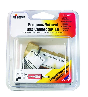 Mr. Heater Gas Mate Quick Connector, Brass, 3/8-In.