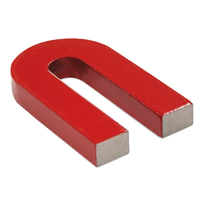 Master Magnetics 07225 Alnico Horseshoe Magnet, 3 Lb. Pull, Red