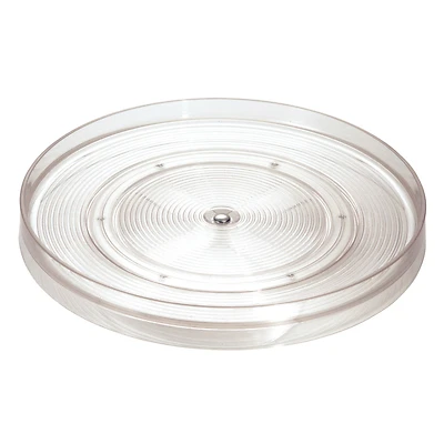 iDesign 54030 Linus Turntable, Clear Plastic, 11 In.