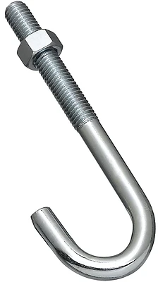 National Hardware N232-975 J-Bolt, Zinc, 1/2 x 6 In., 425 lb