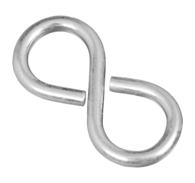 National Hardware N121-319 S-Hook, 1-5/8 In., Zinc, 4-Pk.