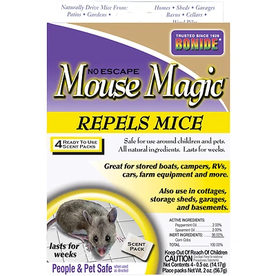 Bonide Mouse Magic 865 Mouse Repellent, Gray