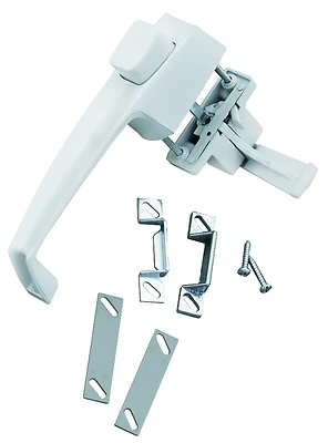 Wright Products V333WH Pushbutton Door Latch, Out-Swinging, White