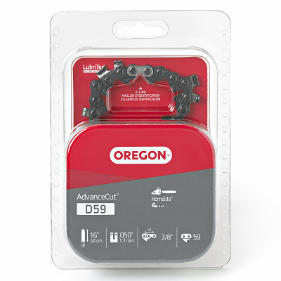Oregon D59 AdvanceCut Chainsaw Chain, 16 In. Bar, 3/8 In. Pitch, 59-Link