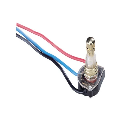 Gsw-62 6a Double Pole Triple Throw Rotary Switch, Brass, 1 Pk, 125/250v