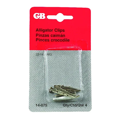 Gardner Bender Alligator Clips, 22-14 AWG, 1-1/4 In., 4-Pack
