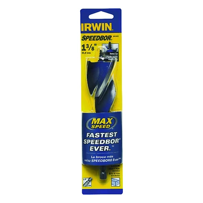 Irwin 3041020 Speedbor Max Wood Auger Drill Bit, 1-3/8 x 6 In.