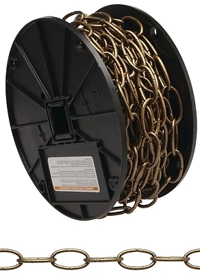 Campbell 0722000 Brass Decor Chain, 60 Ft.
