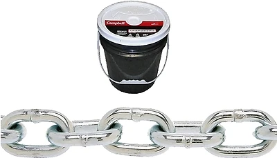 3/8 In. Blue-Krome Proof Coil Chain, 63 Ft.