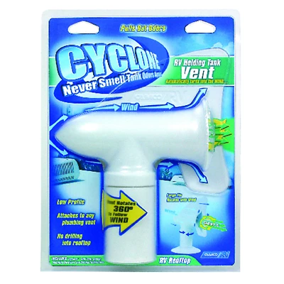 Camco 40595 Cyclone Sewer Plumbing Vent Cover, White