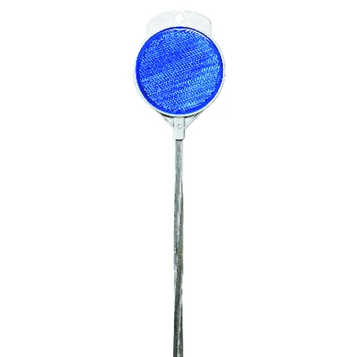 Dm-100-b-36 36 In. Blue Aluminum Driveway Marker With Break-resistant Reflector