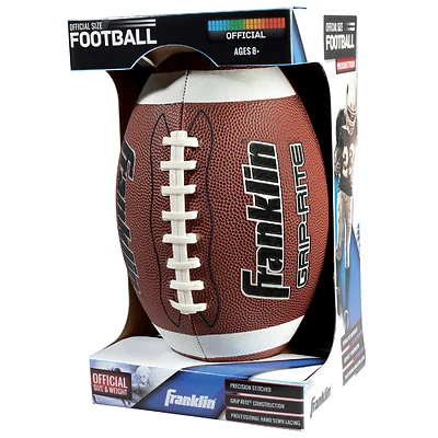 Franklin Sports 5020 Official Size Football, Grip-Rite Synthetic Leather