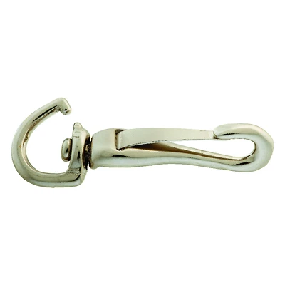 Campbell T7607702 Swivel Spring Snap, Open Eye, Zinc Finish, 3/8-In.