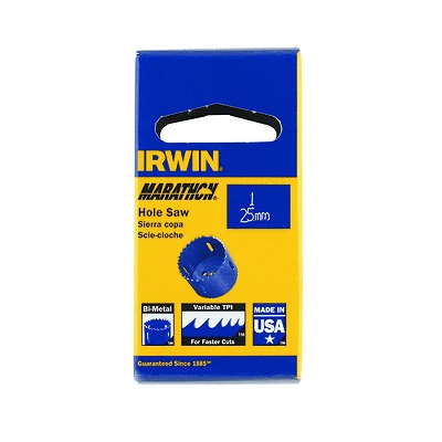 373100bx Bi-metal Hole Saw, 1 In Diameter, 1/4 In Arbor, 4/6 Tpi
