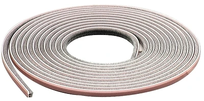 M-D 04267 Self-Adhesive Pile Weatherstrip, Gray, 1/4 x 7/32 In. x 17 Ft.