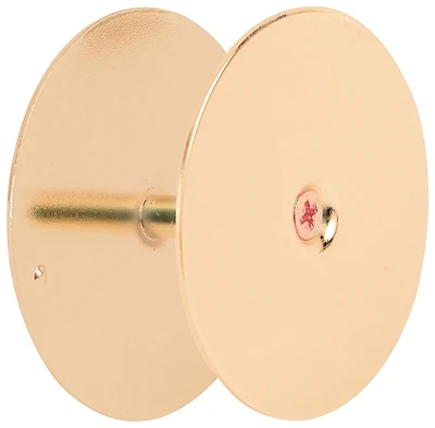 Defender Security U9516 Hole Cover Plate, Brass, 2-5/8 In