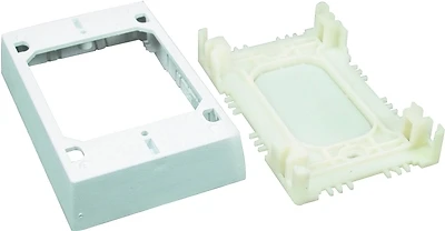 Wiremold NMW2 Raceway Starter Box, White, Single-Gang