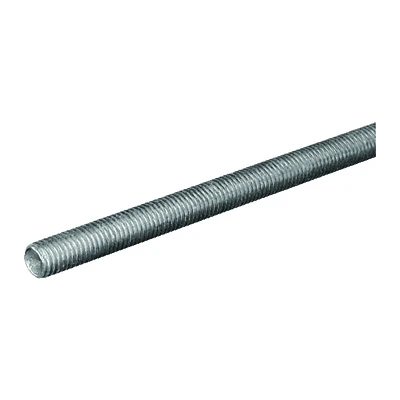 Threaded Rod, Zinc Plated Steel, 11 TPI, 5/8 x 24 In.
