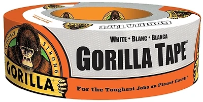 Gorilla 6010002 Duct Tape, White, 1.88 In. x 10 Yds.