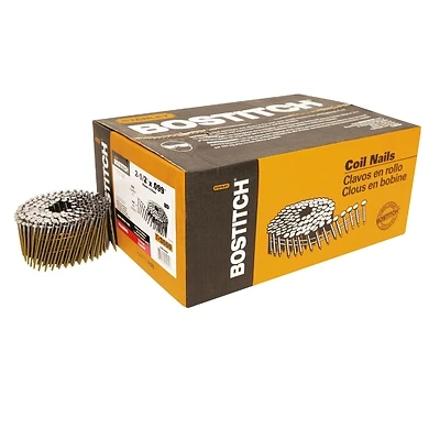 Bostitch C8R99BD Coil Framing Nails, 2-1/2 x .099 In. Ring Shank, 3,600-Ct.