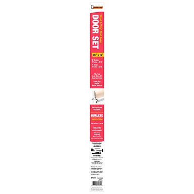 Frost King WV21H Door Stop Weatherstrip Set, Vinyl/Wood, 1-1/2 In X 17 Ft