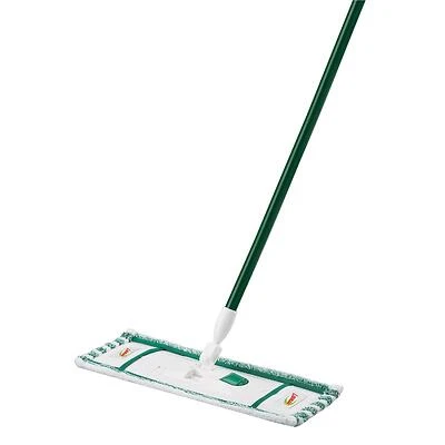 Libman 117 Wet and Dry Mop, 52 In. L, Microfiber Head, Steel Handle