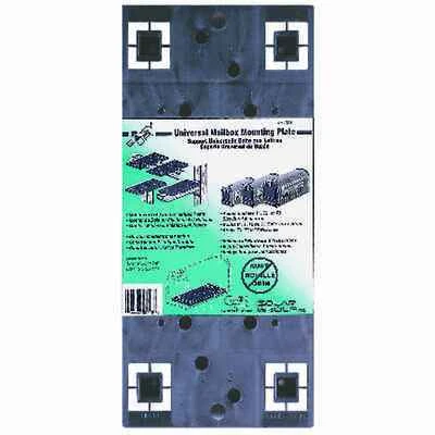 Black Plastic Mailbox Mounting Board 13-1/16" X 6" X 7/8"