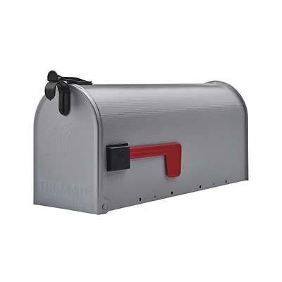 Grayson T1 Gray Steel Medium Post Mount Mailbox St1000am
