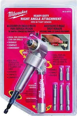 49-22-8510 Right Angle Drill Attachment, 1/4 In. Hex, 2 In. Wide, 235 In-lbs Torque