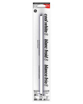 GE 15987 Fluorescent Light Bulb, T5, 8W, Cool White, 12 In.