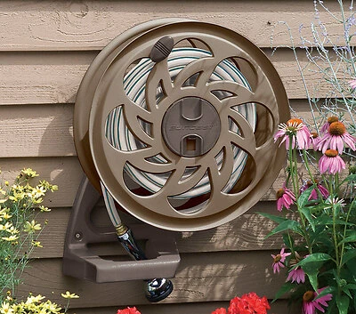 Suncast STA125B Smart Tracker Wall Mount Hose Reel, 5/8 In. X 125 Ft., Resin