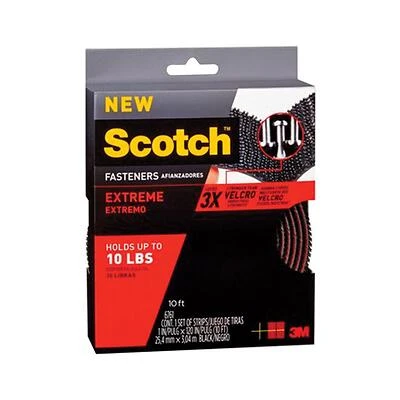 Scotch 1-in Black Roll Fastener