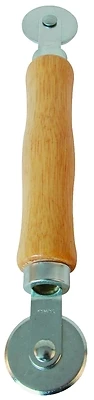 Prime-Line P7505 Screen Rolling Tool, Wood Handle, Steel Rollers