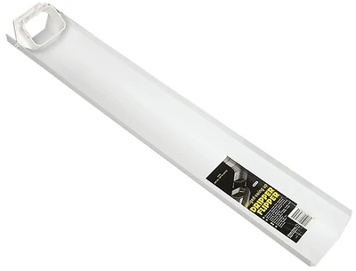 Amerimax 37030 Downspout Extension, Hinged, White Vinyl, 30 In.