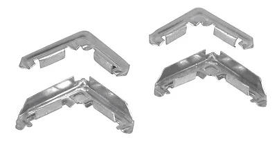Screen Frame Corners, Metal, Miter-Cut, 3/4 In., 100-Pk.