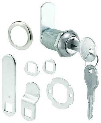 Defender Security U 9945 Drawer/Cabinet Lock, Chrome, 1-1/8 In.