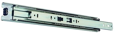 Knape & Vogt 8400P Drawer Slide, 100 lb, 18 in, Full Extension, Anochrome