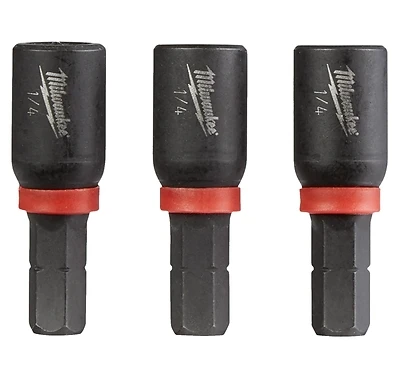 Shockwave 1/4 In. X 1-1/2 In. Magnetic Insert Nut Driver, 3-pack, Model 49-66-4512