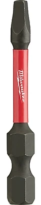 Shockwave #2 Square Recess 2 In. Power Impact Screwdriver Bit, 25-pack