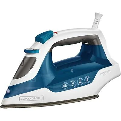 Black & Decker IR06V Easy Steam Pivot Compact Iron, 1200 Watt, Blue