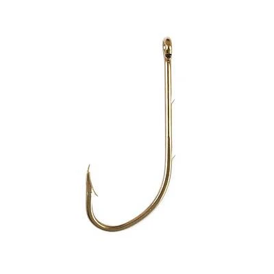 Fishing Tackle Bait Holder Hook, Bronze, Size 1, 10-Pk.