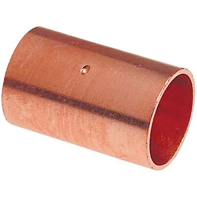 Nibco W00830D Copper Pipe Coupling With Stop, 1-1/2 In. CxC