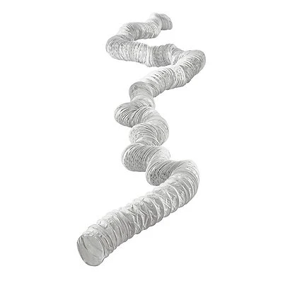 Lambro 219L Dryer Vent Hose, White Vinyl, 4 In. x 50 Ft.