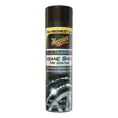 Meguiar's G190315 Ultimate Insane Shine Tire Coating, 15 oz Aerosol