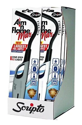 Scripto BGM19F-1/12CD Flex Utility Lighter, Flexible Nozzle