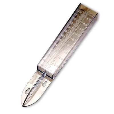 Taylor 2703N Plastic Clear-Vu Rain Gauge, 5 In. Capacity, 10-3/4 In. Long