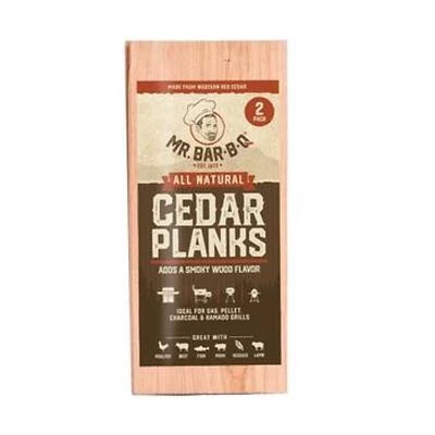 Mr. BAR-B-Q 05020ZGD Smoking Plank, 5-1/2 in W, Cedar Wood