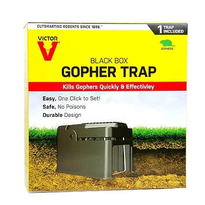 Sweeney M0626 Blackbox Gopher Trap, Pedal Set, Black